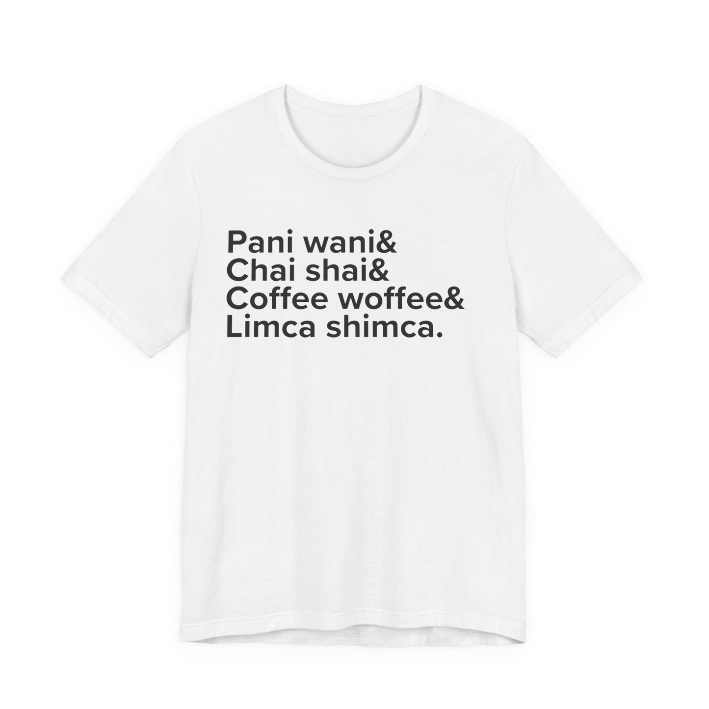 Indian Beverages Ampersand shirt