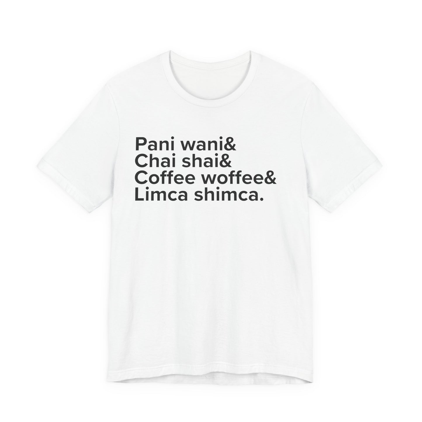 Indian Beverages Ampersand shirt