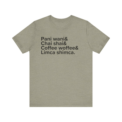 Indian Beverages Ampersand shirt