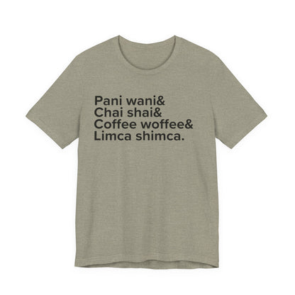 Indian Beverages Ampersand shirt