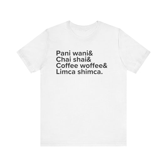 Indian Beverages Ampersand shirt